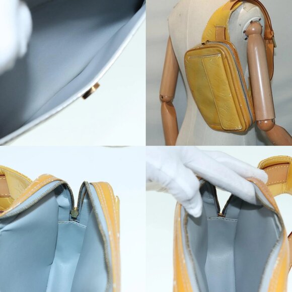 LOUIS VUITTON Monogram Vernis Fulton Waist bag Gris M91041 LV Auth 93161 - Picture 16 of 16